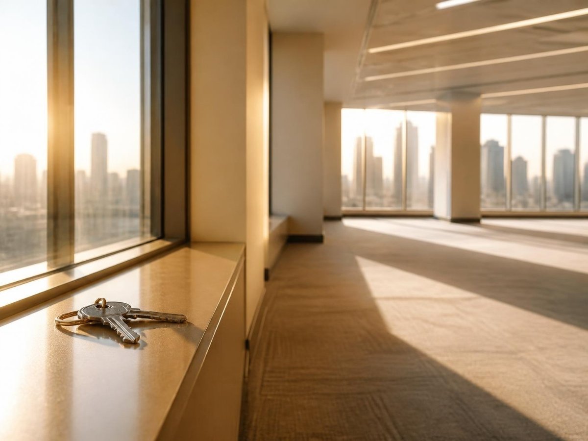 Bright empty commercial office space